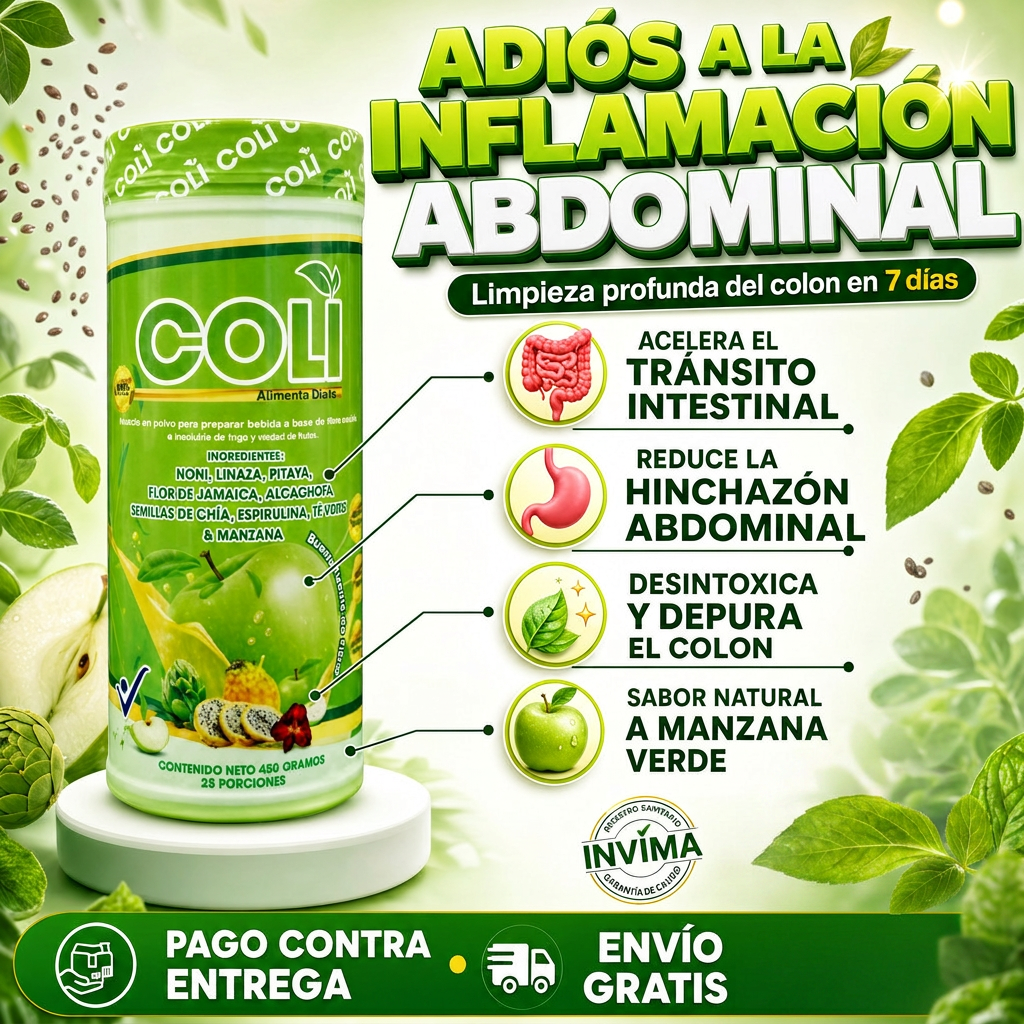 🍃🔥 ¡Despídete de la Pesadez y siéntete mas ligero con COLI PLUS! 🔥🍃